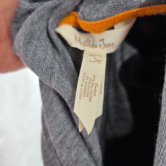 MATILDA JANE Pullover CARPOOL LANE Floral Trim‎ HOODIE/SWEATSHIRT/TOP Sz Large - Picture 4 of 6
